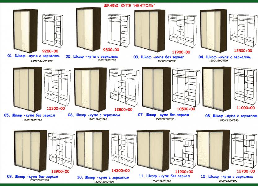 шкаф-купе неаполь в Братске