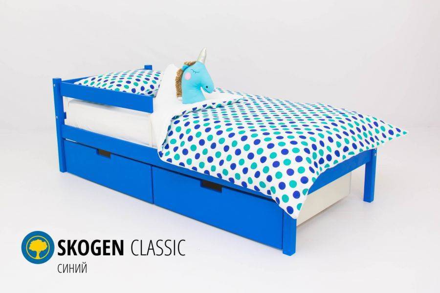 детская кровать skogen classic синий в Братске