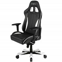 кресло геймерское dxracer king ks57 черно-белое в Братске