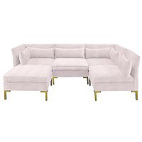 диван zara sectional угловой розовый в Братске