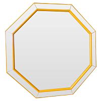 зеркало венецианское восьмиугольное желтое yellow octagon в Братске