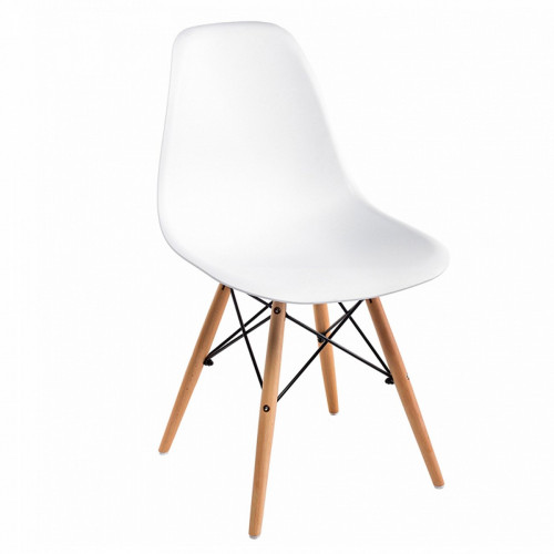 стул деревянный eames pc-015 white в Братске