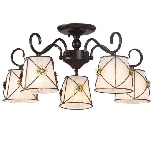 потолочная люстра arte lamp 72 a5495pl-5br в Братске