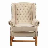 кресло мягкое с ушами french provincial armchair бежевое в Братске