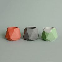 подсвечник из бетона терракотовый eco линту, 6 см в Братске