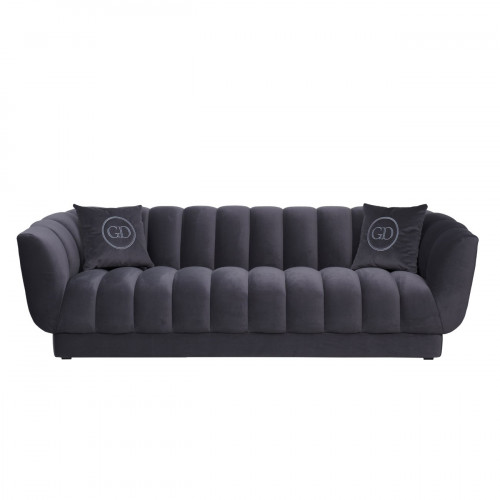 диван треxместный с декоративными подушками синий fabio в Братске