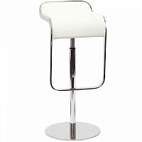 барный стул lem style piston stool белая кожа в Братске