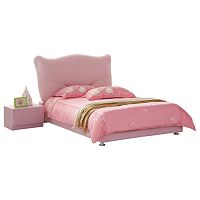 кровать pink leather kitty 120х200 в Братске