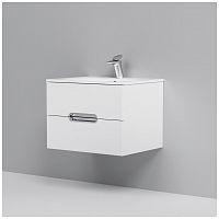 тумба под раковину am.pm spirit m70fhx0602wg33 подвесная, ящики с доводчиками, 60 см, белый глянец в Братске