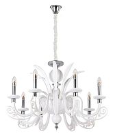 подвесная люстра crystal lux letisia sp8 white белая в Братске