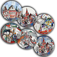 сет тарелки московия dream (6 шт.) в Братске