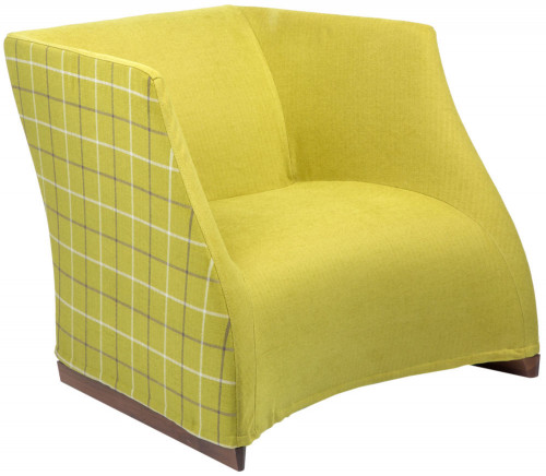 кресло vivienne armchair yellow checkerboard в Братске