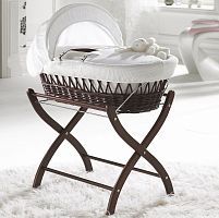колыбель-переноска gift wicker moses basket темная, белое белье в Братске