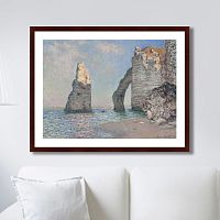 картина: the rock needle and the porte d'aval, 1885г. в Братске