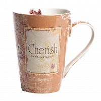 кружка cherish персикового цвета в Братске