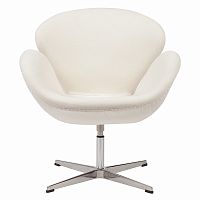 кресло swan chair кремовое в Братске