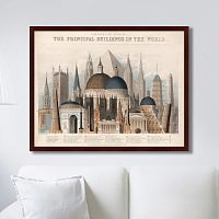 картина: comparative view of the principal buildings in the world, 1850г. в Братске