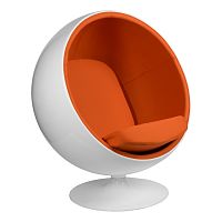 кресло eero aarnio style ball chair оранжевое в Братске