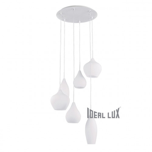 подвесная люстра ideal lux soft sp6 bianco в Братске