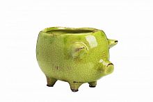 цветочный горшок pig planter зеленый в Братске