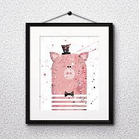 постер pig а4 в Братске