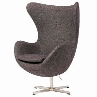 кресло egg chair серое в Братске