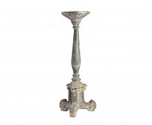 подсвечник фигурный голубой состаренный на 1 свечу antique blue finish, 61 см в Братске