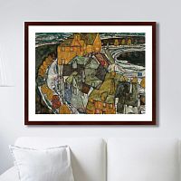 картина: crescent of houses ii (island_town), 1915г. в Братске