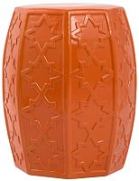 керамический столик-табурет garden stool оранжевый в Братске