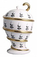 декоративная ваза с крышкой пьеро форназетти serpentino gold в Братске
