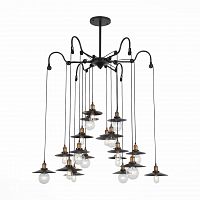 подвесная светодионая люстра st luce curiosita sl270.403.18 коричневая в Братске