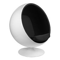 кресло eero aarnio style ball chair черное в Братске