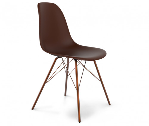 стул dsr коричневый s37 (eames style) в Братске