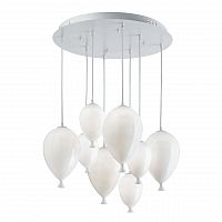 подвесная люстра ideal lux clown sp8 bianco в Братске