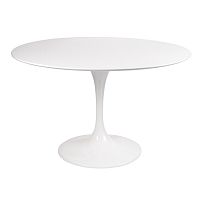 стол eero saarinen style tulip table mdf d110 глянцевый белый в Братске