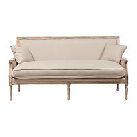 диван auguste salon bench with burlap прямой бежевый в Братске