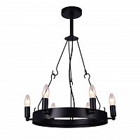 дизайнерская подвесная люстра arte lamp bastiglia a8811sp-6bk черная в Братске