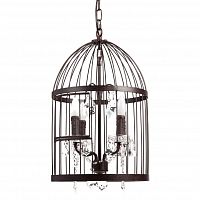 люстра vintage birdcage (51*34*54) коричневая в Братске