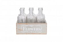 набор стеклянных бутылок flowers в Братске