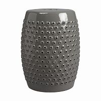 керамический столик-табурет cutwork garden stool серый в Братске