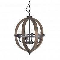 люстра на 4 рожка коричневого цвета в Братске