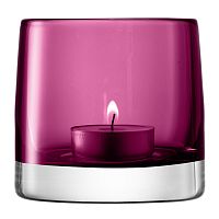 подсвечник стеклянный лиловый для чайной свечи light colour, 8,5 см в Братске