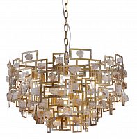 подвесная люстра crystal lux diego sp9 d600 gold в Братске