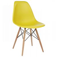 стул деревянный eames pc-015 yellow в Братске