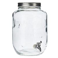 банка glass с крышкой и краном прозрачная в Братске