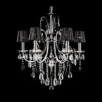 люстра md92721-6a от illuminati прозрачная/черная/ хром в Братске