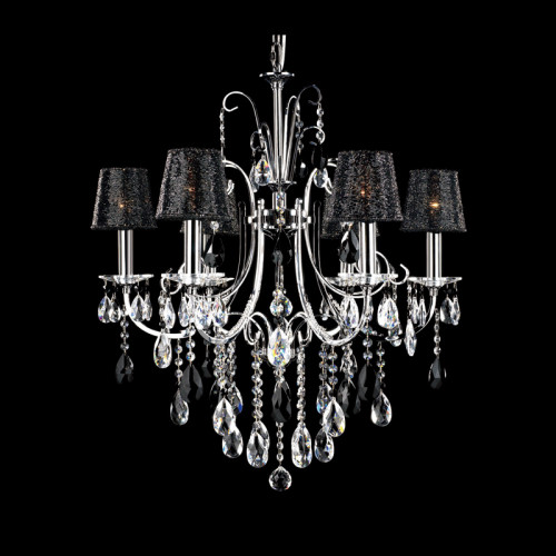 люстра md92721-6a от illuminati прозрачная/черная/ хром в Братске