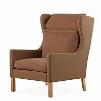 кресло wingback коричневый в Братске