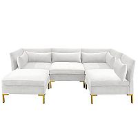 диван zara sectional угловой белый в Братске