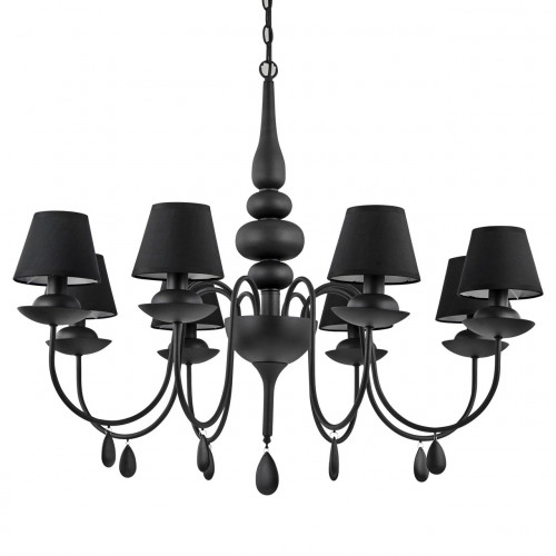 подвесная люстра ideal lux blanche sp8 nero в Братске